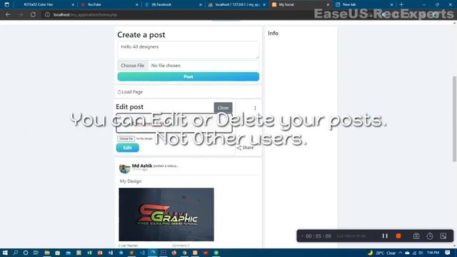 Social website. With PHP MYSQL смотреть онлайн