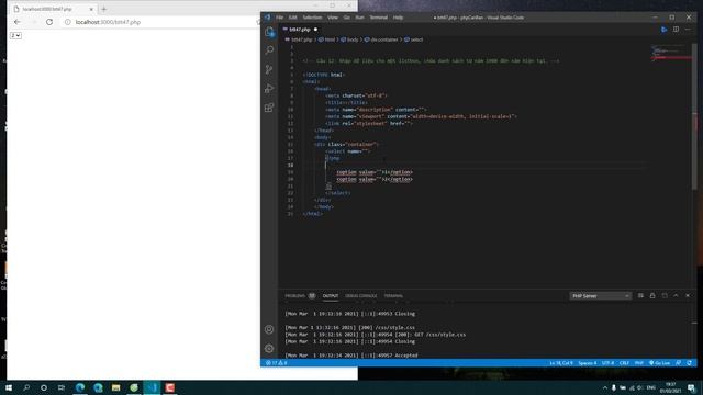 Sử dụng thẻ select html chứa danh sách năm trong php смотреть онлайн