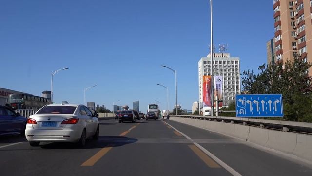 Beijing 4K  - Drive On East 3rd Ring Road - Beijing - China 中国北京东三环行车视频