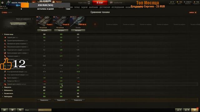Chrysler K Новогоднее предложение от WG!!! Восемнадцатый лот!!! WoT!!! смотреть онлайн