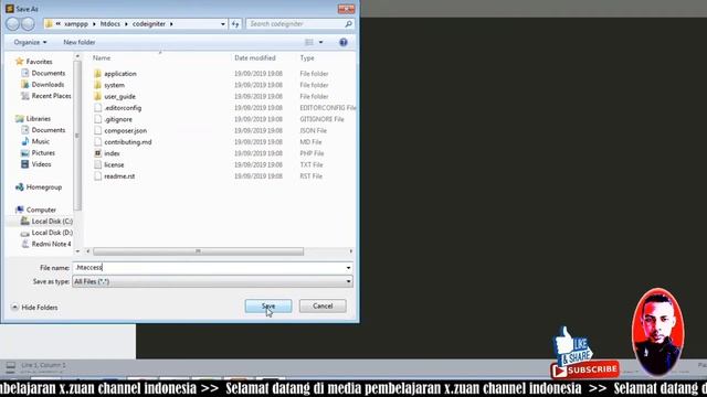 CARA MENGHILANGKAN INDEX.PHP PADA CODEIGNITER смотреть онлайн