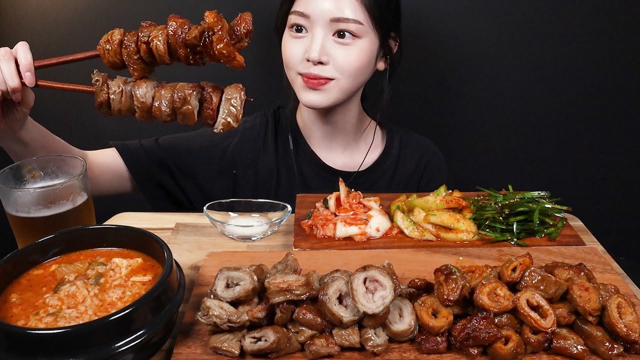 Корейская еда Мукбанг и Шашлык ASMR - Korean Mukbang Asmr.mp4