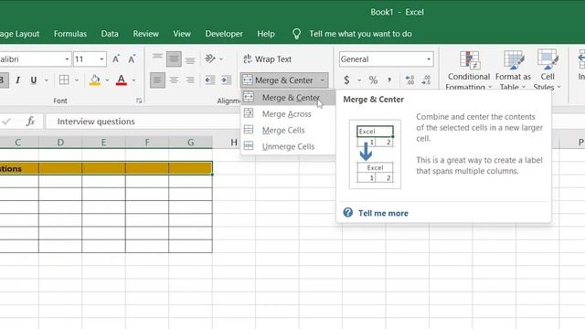 How to Merge Cells in Excel (Under 1 Minute) смотреть онлайн