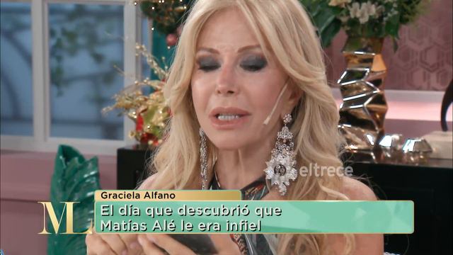 Graciela Alfano Narró El Momento Que Descubrió Que Matías Alé Le Era Infiel