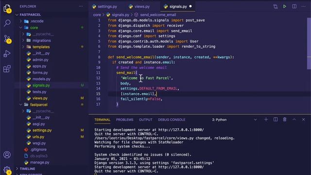 Preview #1 - Send Welcome Email смотреть онлайн