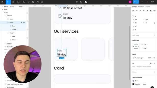 Дизайн мобильного ПРИЛОЖЕНИЯ в FIGMA // UI/UX App Design Figma смотреть онлайн