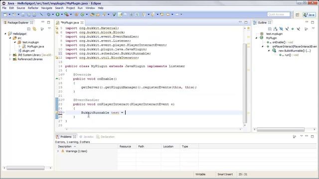 Разработка Spigot/Bukkit плагинов #13 - BlockIterator & Scheduler