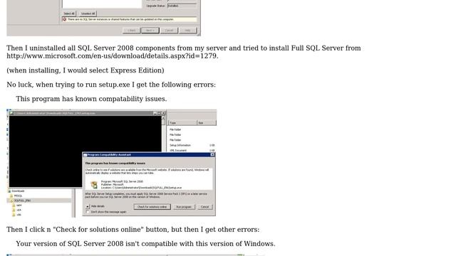 Databases: Trying to install SQL Server 2008 Management Studio Express смотреть онлайн