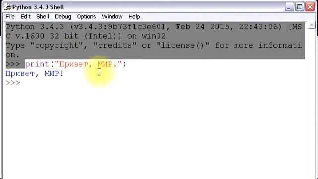 Ваша первая программа на Python смотреть онлайн