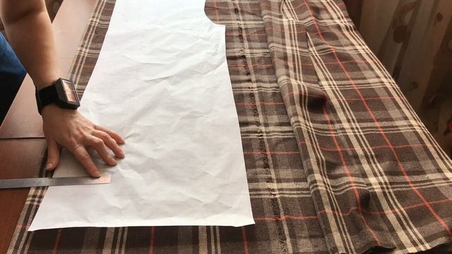 Как совместить клетку при раскрое | Простой нюанс раскроя ткани в клетку| Часть 1 смотреть онлайн