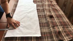 Как совместить клетку при раскрое | Простой нюанс раскроя ткани в клетку| Часть 1