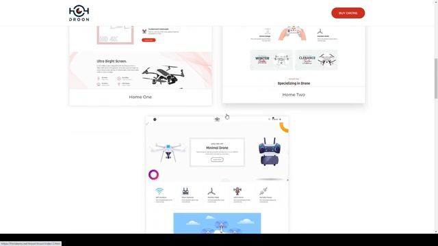 Droon - Drone Shop Single Product template videography Single Product eCommerce смотреть онлайн