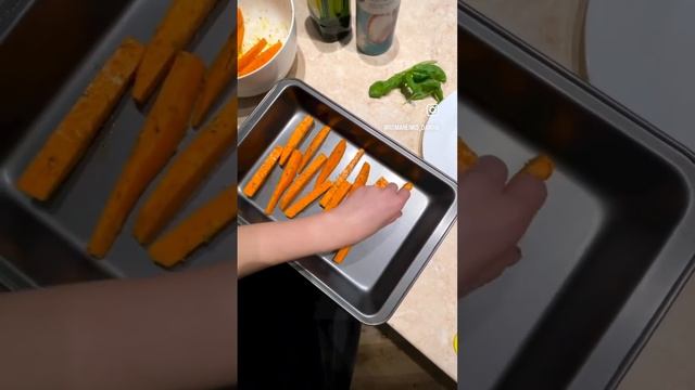 Жареный сибас+батат фри и спаржа смотреть онлайн