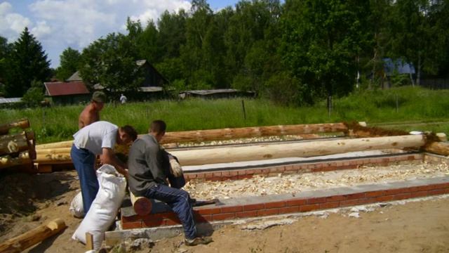 Как построить сельский дом. Рубим срубы смотреть онлайн