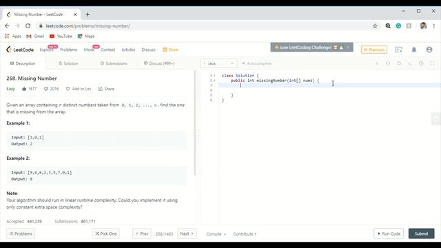 Interview Preparation Series||Arrays||Find Missing Number in Array||JAVA||FAANG смотреть онлайн