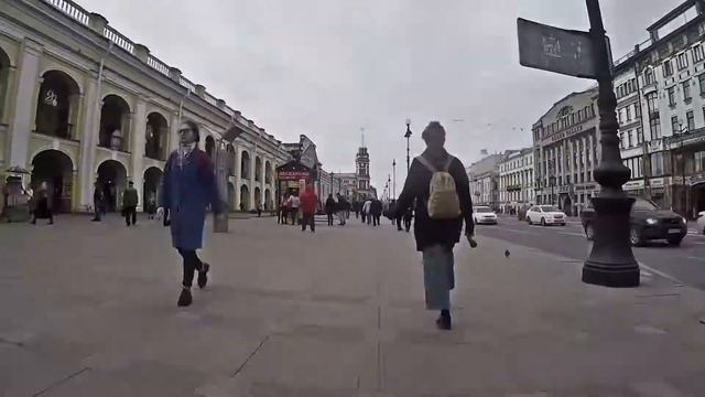 Обзор Невского проспекта в городе Санкт-Петербург смотреть онлайн