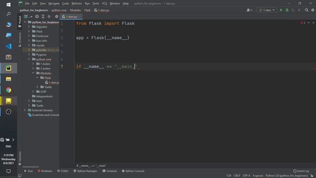 Flask darslik #1 Python bilan qanday veb saytlar qilish смотреть онлайн