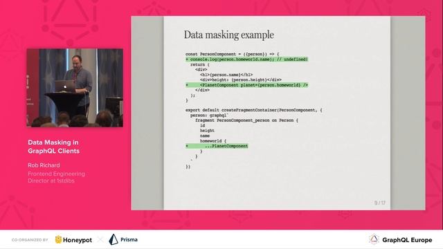 Data Masking in GraphQL Clients - Rob Richard @ GraphQL Europe 2018 смотреть онлайн