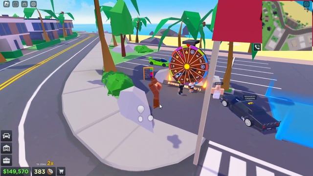 Roblox Taxi Boss spinning the coconut whell!!! смотреть онлайн