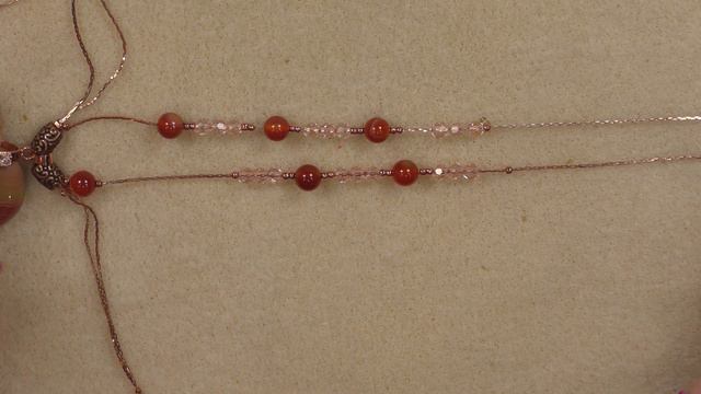 Floating Bead Pendant Necklace and Earrings (collaboration tutorial) смотреть онлайн