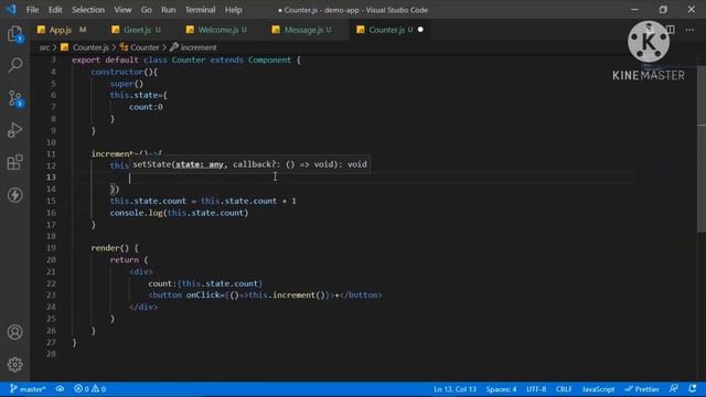 ReactJS Tutorial - 4 setState in class component | REACTJS | Beginners | Counter смотреть онлайн