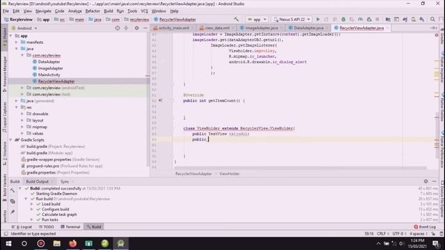 Koneksi database mysqli dengan Recyclerview dan ImageVolley android studio смотреть онлайн