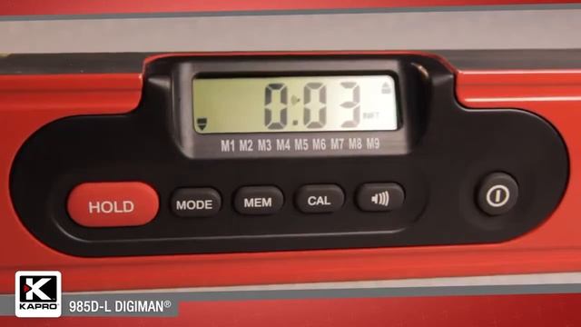 Цифровой уровень. KAPRO 985D L DIGIMAN® Digital Level with Laser Pointer 1 смотреть онлайн