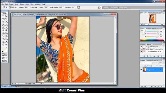 1 minute photo edit Background color change step by step photoshop cc #30 picsart photo editing смотреть онлайн