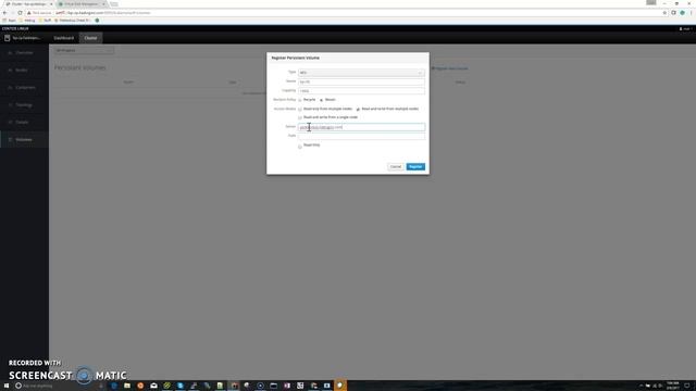 Registering a Docker Kubernetes persistent Storage смотреть онлайн