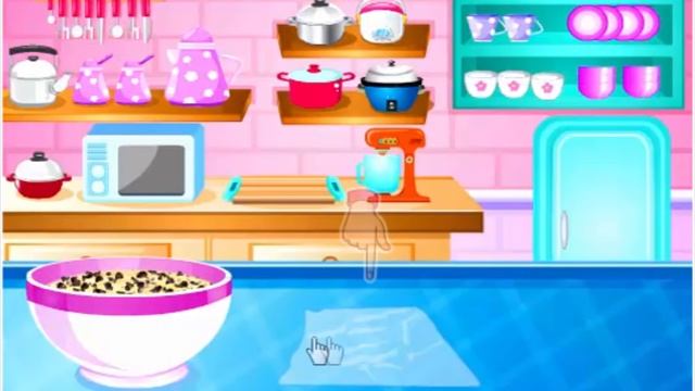? Cookie dough for ice cream // Готовим печенье для мороженного #мультик #игра для детей смотреть онлайн