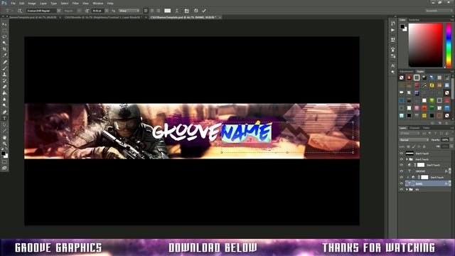 CS:GO YouTube Banner Template PSD (Photoshop) | Free Download 2016 смотреть онлайн