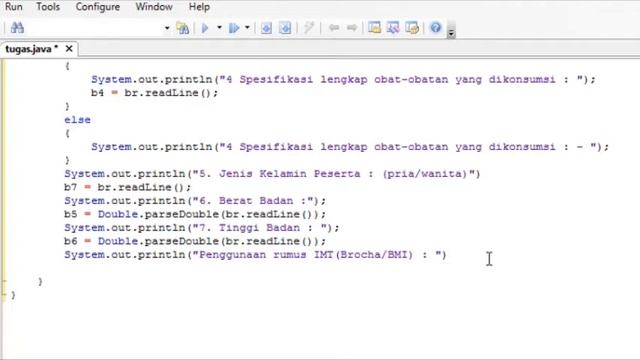 Tutorial Java : Form Cek Program Diet berdasarkan Berat Badan untuk mengetahui makanan dan ORnya смотреть онлайн