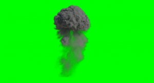 Взрыв - Бесплатный набор Футажей. Взрывы на Зелёном Фоне. Альфа Канал - Версия 02