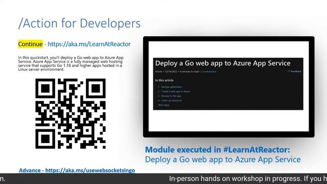Learnathon - Use Go on Azure App Services | #LearnAtReactor смотреть онлайн