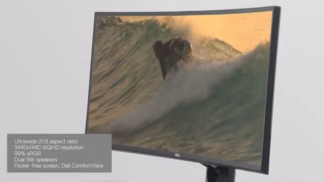 Dell UltraSharp 34 Curved Monitor - U3417W смотреть онлайн