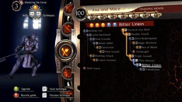 The Cursed Crusade all weapon techniques