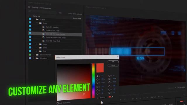 Loading Glitch Logo Premiere Pro Templates смотреть онлайн