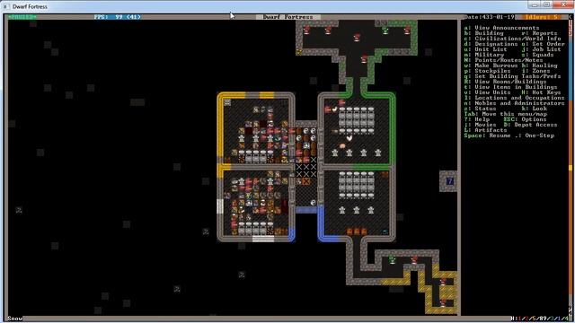 Dwarf Fortress гайдплей. Часть 15: третья пещера, магма, стресс смотреть онлайн