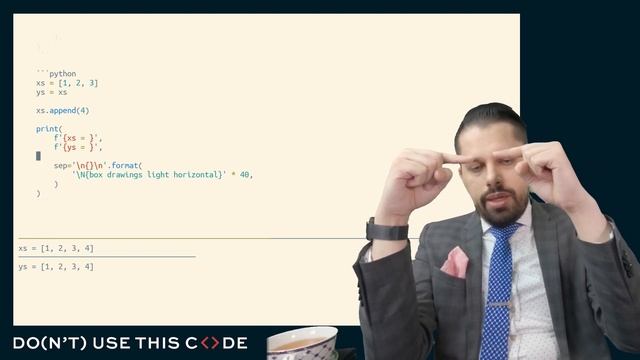 What's the difference between identity and equality? - Python Basics for Experts 1 (Part 4) смотреть онлайн