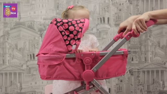 Огромная коляска для кукол Buggy Boom Amidea для Беби Анабель! смотреть онлайн