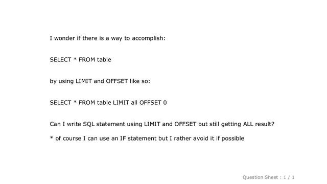 MySQL : Selecting all records using SQL LIMIT and OFFSET query смотреть онлайн