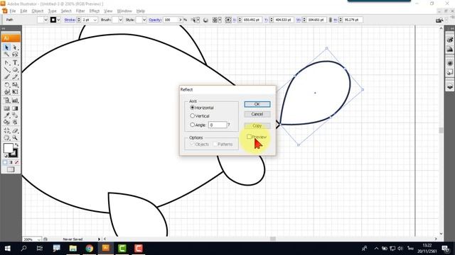 การวาดรูปปลาด้วยโปรแกรม Adobe Illustrator смотреть онлайн
