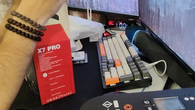 Обзор на игровые беспроводные  наушники PYTHON FLY Python Fly X7Pro!!!