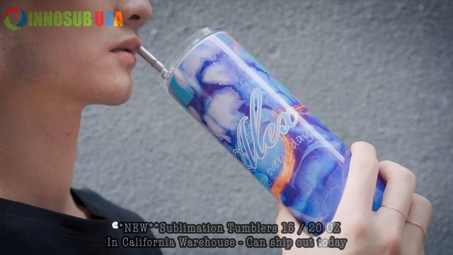 Sublimation Tumbler Cup 15/20 oz- Stainless Steel Straw- by INNOSUB USA смотреть онлайн