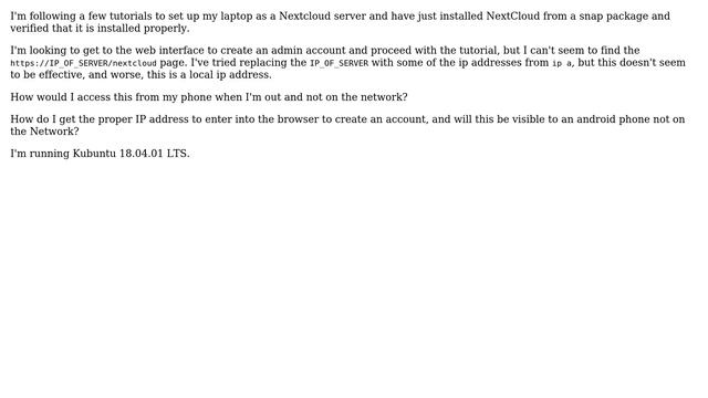 How to Get Web Access Panel After Installing NextCloud Server from Snap? смотреть онлайн