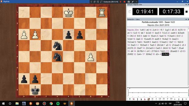 Jugando Contra Komodo 13 ELO 1800 смотреть онлайн