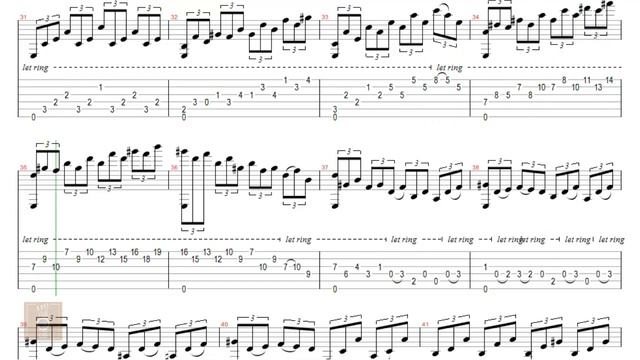 Moonlight Sonata - Tab guitar solo смотреть онлайн