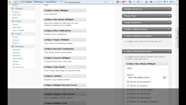 WP Eclipse has custom widget options for your Wordpress website смотреть онлайн