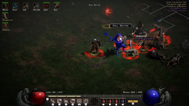 PS5 | Diablo II Resurrected | Druid | Nightmare Difficulty | The Secret Cow Level смотреть онлайн