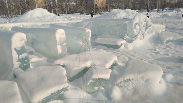 Руины ледового городка в Асбесте смотреть онлайн